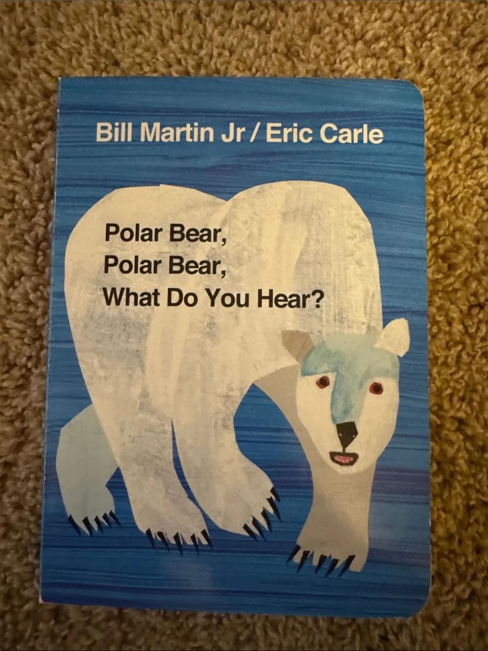 Polar Bear, Polar Bear Board Book by Bill Martin Jr / Eric Carle - White & Blue